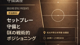 フットサルGKの守備講座